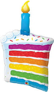 42" Rainbow Cake Balloon