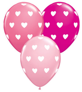 11" Pretty in Pink Balloon Bouquet (6 count)