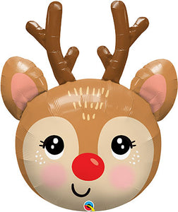35" Red-nosed Reindeer Balloon