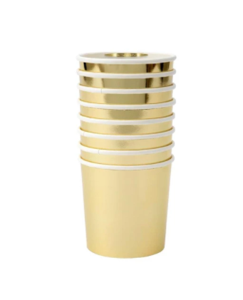 Meri Meri Gold Tumbler Cups