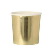 Load image into Gallery viewer, Meri Meri Gold Tumbler Cups