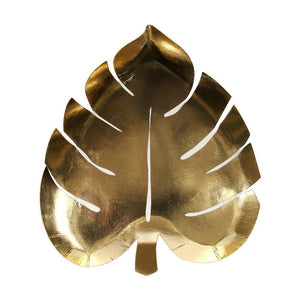 Meri Meri Gold Palm Leaf Plates