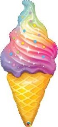 45” Rainbow Swirl Ice Cream