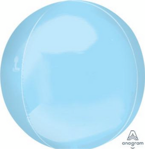 16" Pastel Blue Orbz Balloon